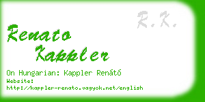 renato kappler business card